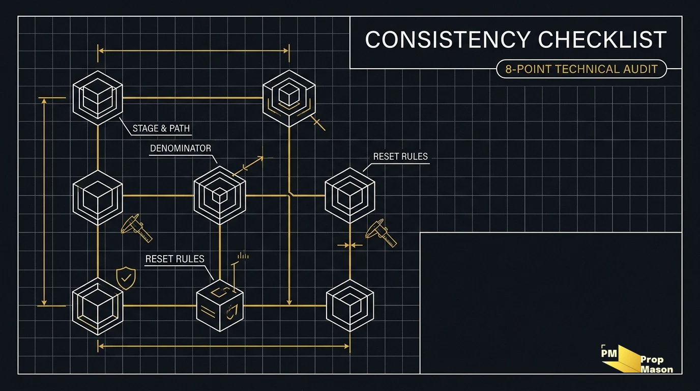8-point consistency rule verification checklist before buying a prop firm challenge