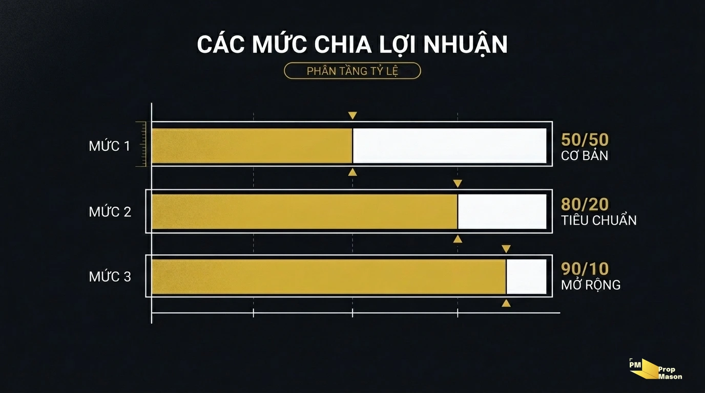 Các mức chia lợi nhuận và so sánh phân tầng profit split