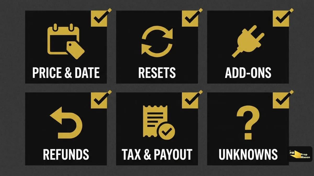 Six cost checks to finish before paying for a prop firm challenge