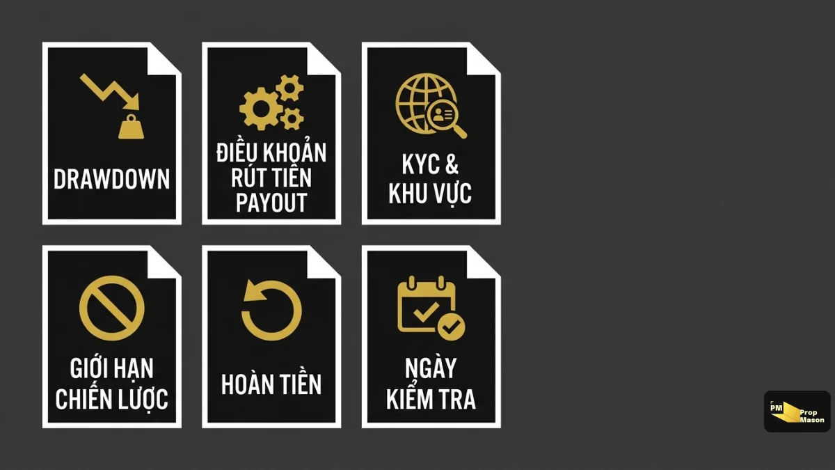 Sáu trang chính thức cần đọc trước khi mua challenge prop firm